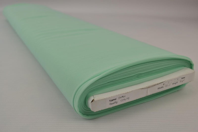 LJUS MINT CHIFFONG – LÄTT, TRANSPARENT & MED VACKERT FALL
