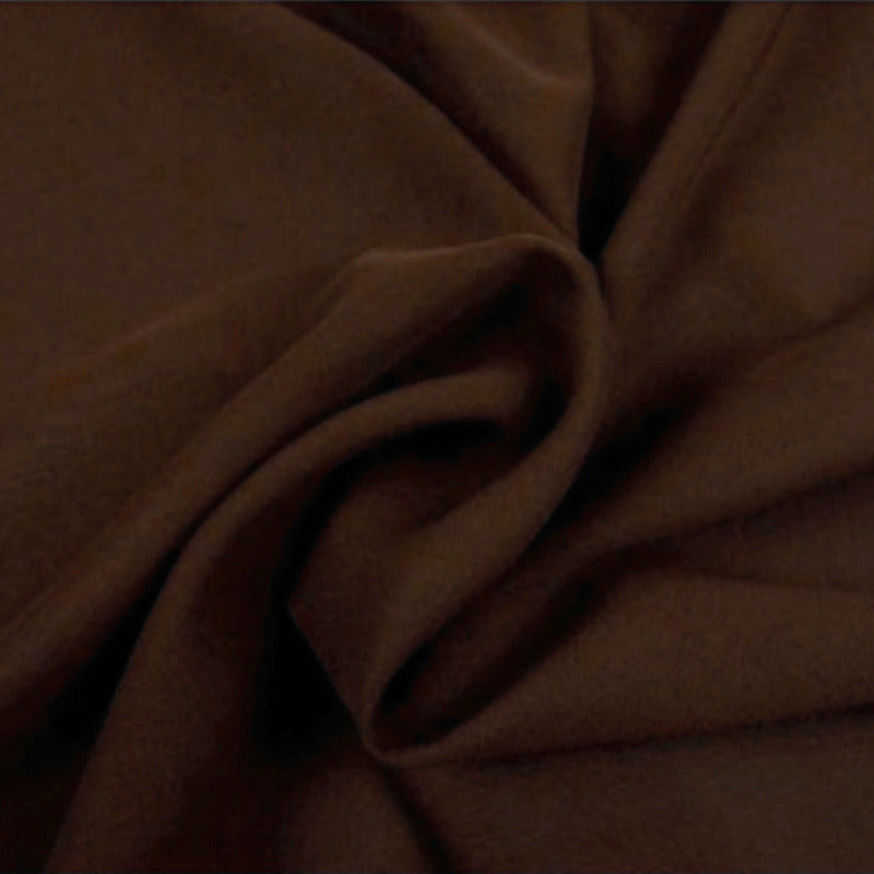 BRUN CHIFFON – LET, GENNEMSIGTIG & MED FLOT FALD