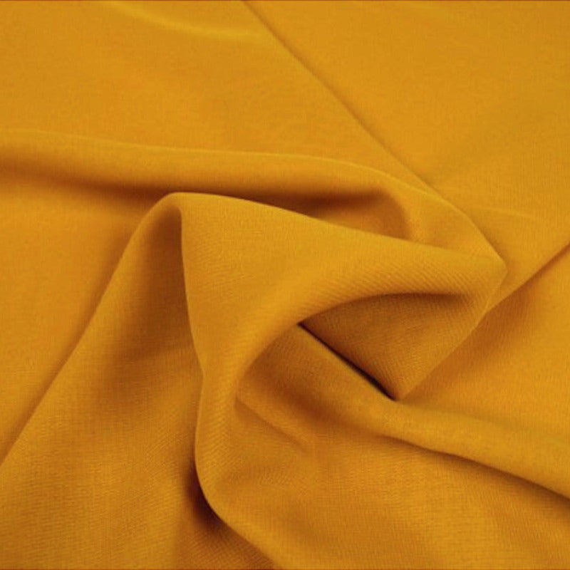 KARRY GUL CHIFFON – LET, GENNEMSIGTIG & MED FLOT FALD