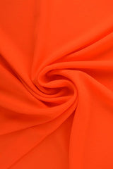MÖRK NEON ORANGE CHIFFONG – LÄTT, TRANSPARENT & MED VACKERT FALL