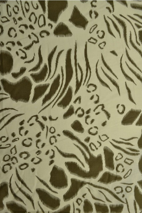 CREME BOMULDSPOPLIN MED ABSTRACT DYREPRINT – OLIVEN & BRUN