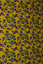 GUL BOMULDSPOPLIN MED BLOMSTERPRINT – LILLA & GRØN