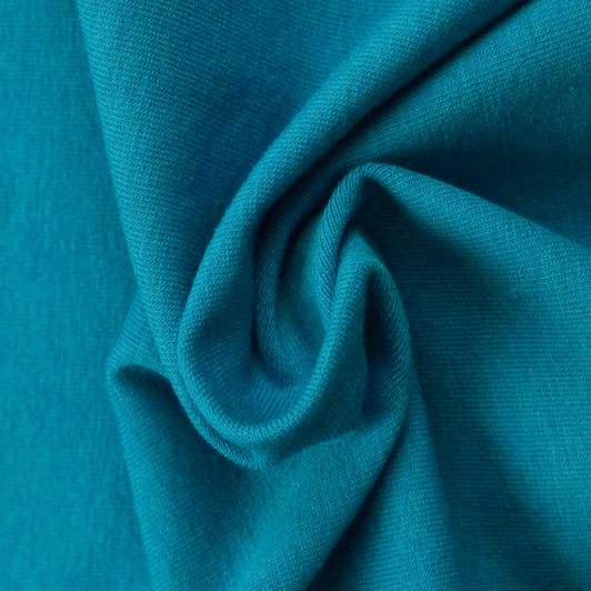 PETROLEUMSBLÅ BOMULDSJERSEY – NATURLIG, ÅNDBAR & STRÆKBAR