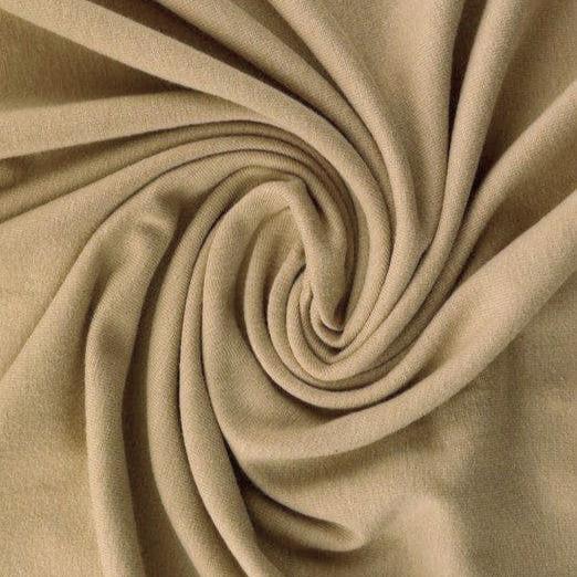 BEIGE BOMULLSJERSEY – NATURLIG, ANDNINGSBAR & STRETCHIG