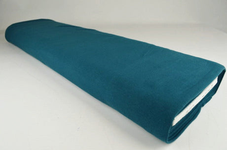 MØRK PETROLEUMSBLÅ BOMULDSJERSEY – NATURLIG, ÅNDBAR & STRÆKBAR