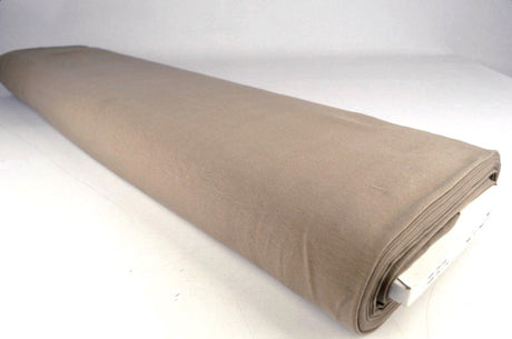 TAUPE BOMULLSJERSEY – NATURLIG, ANDNINGSBAR & STRETCHIG