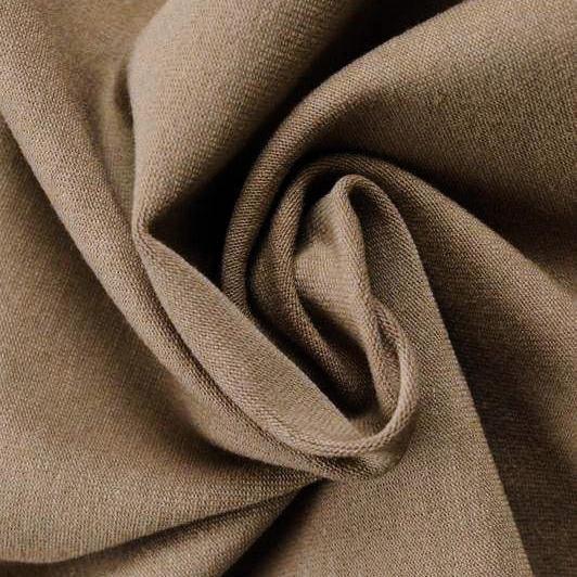 TAUPE BOMULLSJERSEY – NATURLIG, ANDNINGSBAR & STRETCHIG