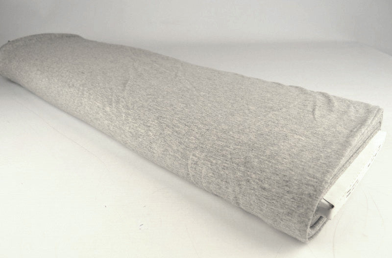 GRÅ MELANGE BOMULDSJERSEY – NATURLIG, ÅNDBAR & STRÆKBAR