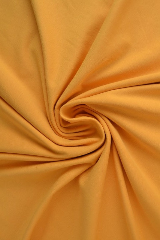 CURRYGUL BOMULLSJERSEY – NATURLIG, ANDNINGSBAR & STRETCHIG