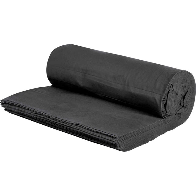 SVART BRANDFÖRHINDRANDE DEKO MOLTON – 300 CM, LÄTT & MATT