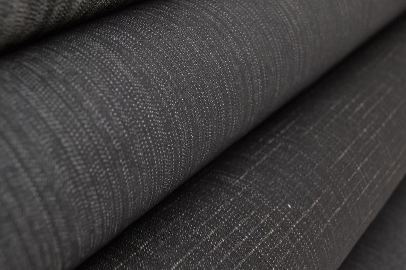 MÖRKGRÅ OTVÄTTAT DENIM MED STRETCH – 300 G/M²
