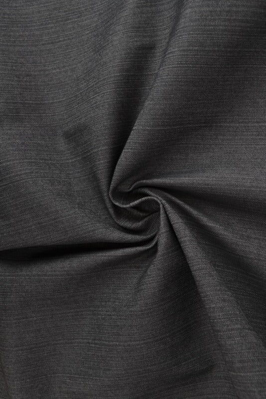 MÖRKGRÅ OTVÄTTAT DENIM MED STRETCH – 300 G/M²