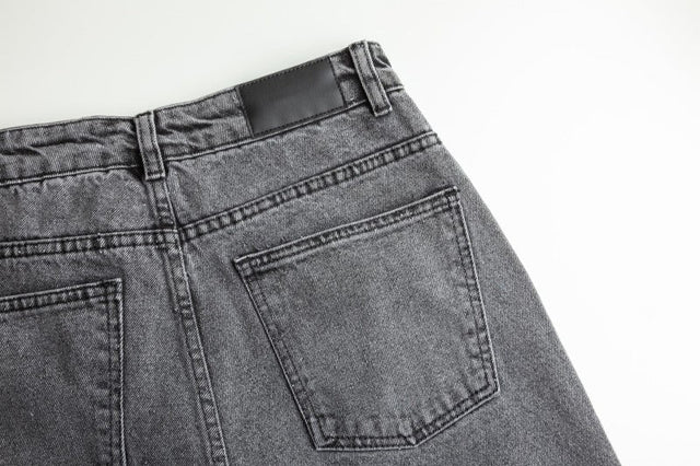 SVART OTVÄTTAT DENIM MED STRETCH – 300 G/M²