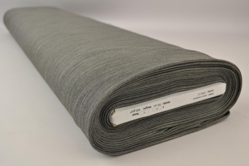 LJUSGRÅ OTVÄTTAT DENIM MED STRETCH – 300 G/M²