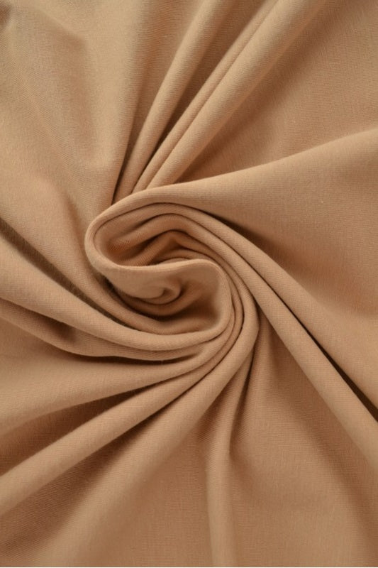 CREAM BOMULLSJERSEY – NATURLIG, ANDNINGSBAR & STRETCHBAR