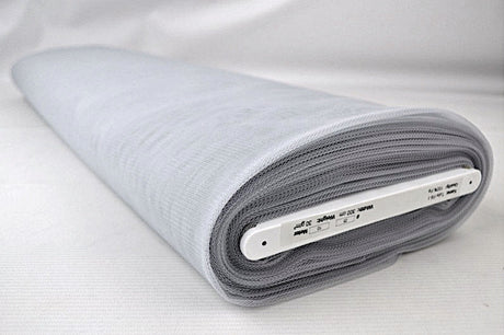 SILVERGRÅ FLAMSKYDDAD STYV TYLL – LÄTT, FORMFAST & CERTIFIERAD