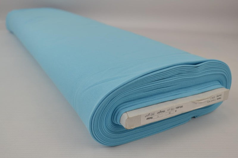 AQUA FRENCH TERRY – MJUK BOMULLSSTICKAD METERVARA MED STRETCH