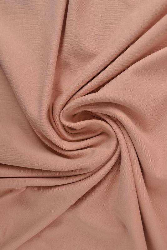 DOVT ROSA FRENCH TERRY – MJUK BOMULLSSTICKAD METERVARA MED STRETCH