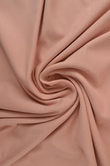 DOVT ROSA FRENCH TERRY – MJUK BOMULLSSTICKAD METERVARA MED STRETCH