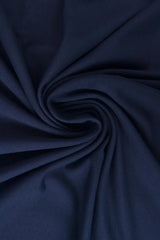 NAVY FRENCH TERRY – MJUK BOMULLSSTICKAD METERVARA MED STRETCH