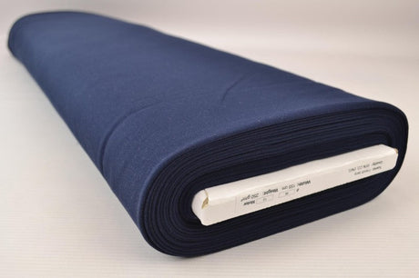 NAVY FRENCH TERRY – MJUK BOMULLSSTICKAD METERVARA MED STRETCH