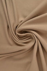 TAUPE FRENCH TERRY – MJUK BOMULLSSTICKAD METERVARA MED STRETCH