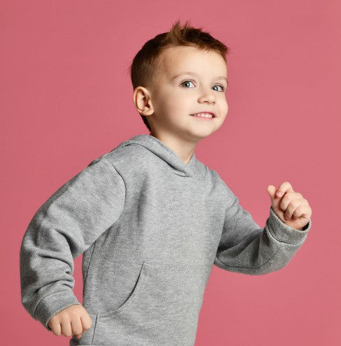 LJUSROSA FRENCH TERRY – MJUK BOMULLSSTICKAD METERVARA MED STRETCH