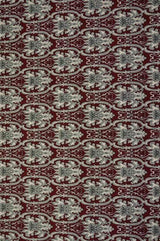 BORDEAUX BOMULD MED PRINT OG STRÆK