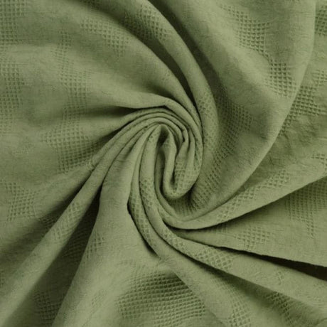 G&M Bomulds jacquard VINTAGE GRØN BOMULDS JACQUARD