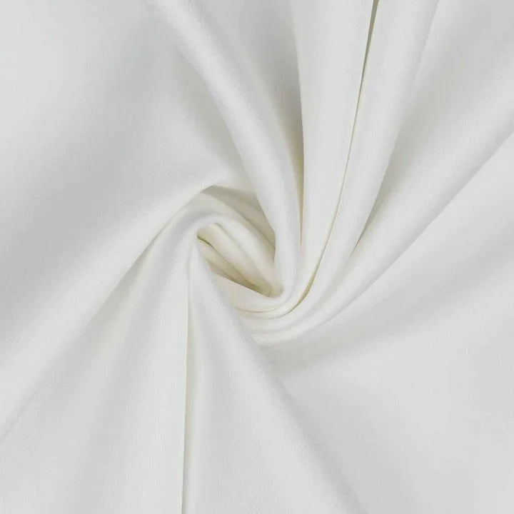 VIT BOMULLSSATIN MED ELASTAN – 97 % BOMULL / 3 % ELASTAN