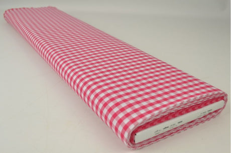 ROSA 6,5 MM GINGHAM RUTOR – OEKO-TEX BOMULL, LÄTT & ANDNINGSBART