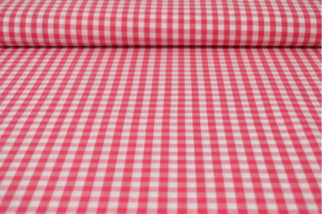 ROSA 6,5 MM GINGHAM RUTOR – OEKO-TEX BOMULL, LÄTT & ANDNINGSBART