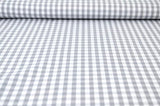 G&M Cotton Gingham Check 6,5 mm 6,5 MM TERNET GINGHAM GRÅ