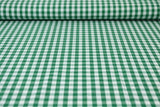 G&M Cotton Gingham Check 6,5 mm 6,5 MM TERNET GINGHAM GRØN
