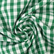 G&M Cotton Gingham Check 6,5 mm 6,5 MM TERNET GINGHAM GRØN