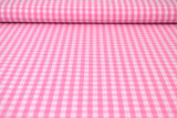 G&M Cotton Gingham Check 6,5 mm 6,5 MM TERNET GINGHAM LYSERØD