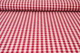 G&M Cotton Gingham Check 6,5 mm 6,5 MM TERNET GINGHAM RØD