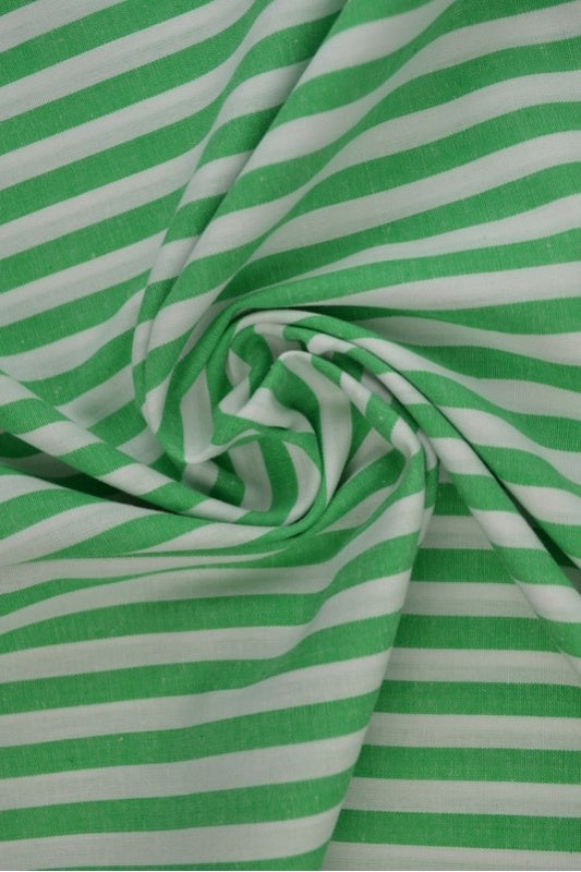 LJUSGRÖN 6,5 MM GINGHAM RÄNDER – OEKO-TEX BOMULL, LÄTT & ANDNINGSBART