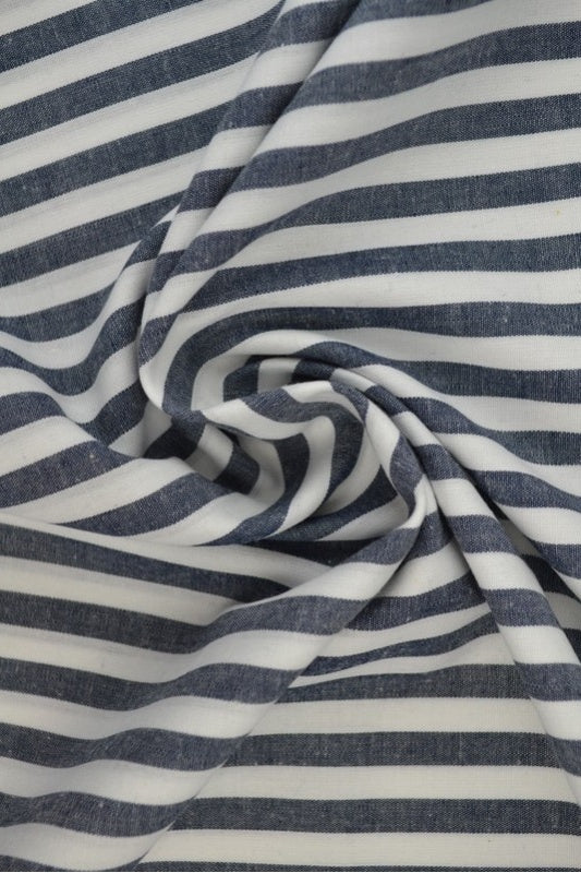 NAVY 6,5 MM GINGHAM RÄNDER – OEKO-TEX BOMULL, LÄTT & ANDNINGSBART
