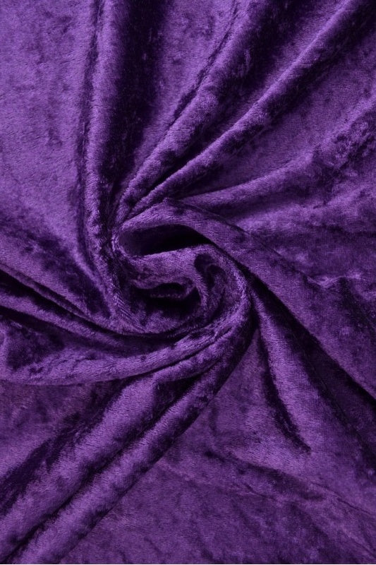 LILA KROSSAD VELOUR – STICKAD, STRETCHIG & GLANSFULLT FALL