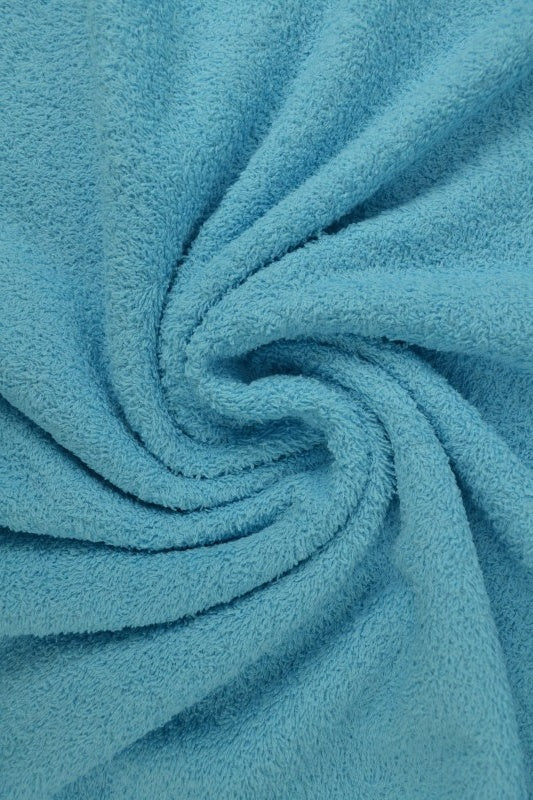 HAVSBLÅ DUBBELSIDIG FROTTÉ – ABSORBERANDE HANDDUKSTYG (OEKO-TEX)
