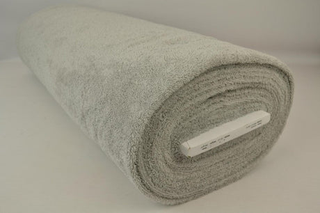 SILVERGRÅ DUBBELSIDIG FROTTÉ – ABSORBERANDE HANDDUKSTYG (OEKO-TEX)