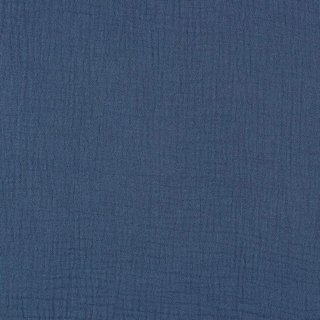 G&M Økologisk Musselin / Double Gauze INDIGO BLÅ ØKOLOGISK MUSSELIN / DOUBLE GAUZE