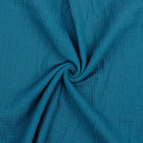 G&M Økologisk Musselin / Double Gauze PETROLEUM ØKOLOGISK MUSSELIN / DOUBLE GAUZE