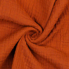 ROSTFÄRGAD DOUBLE GAUZE EKOLOGISK MUSLIN