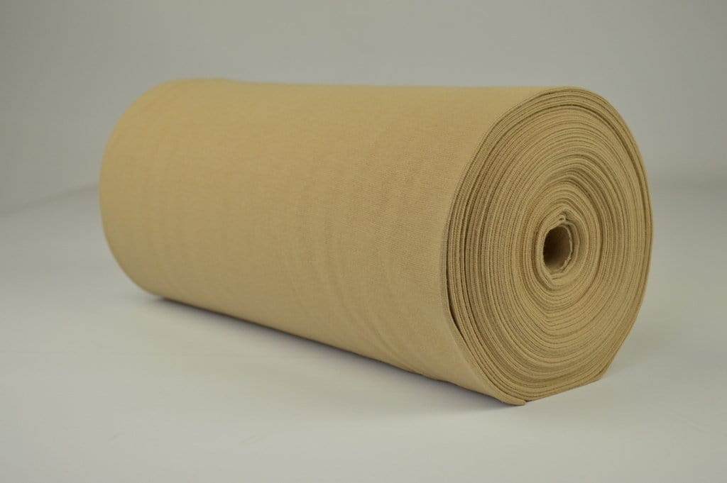 BEIGE RIB MED STRÆK – BOMULDSRIB & OEKO-TEX