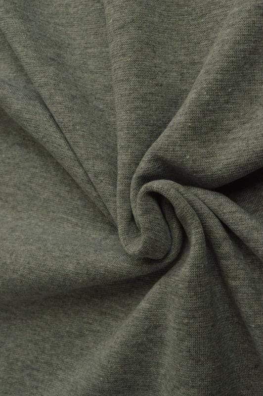 GRÅ MELERAD MUDDVÄV – BOMULLSMUDD MED STRETCH & OEKO-TEX