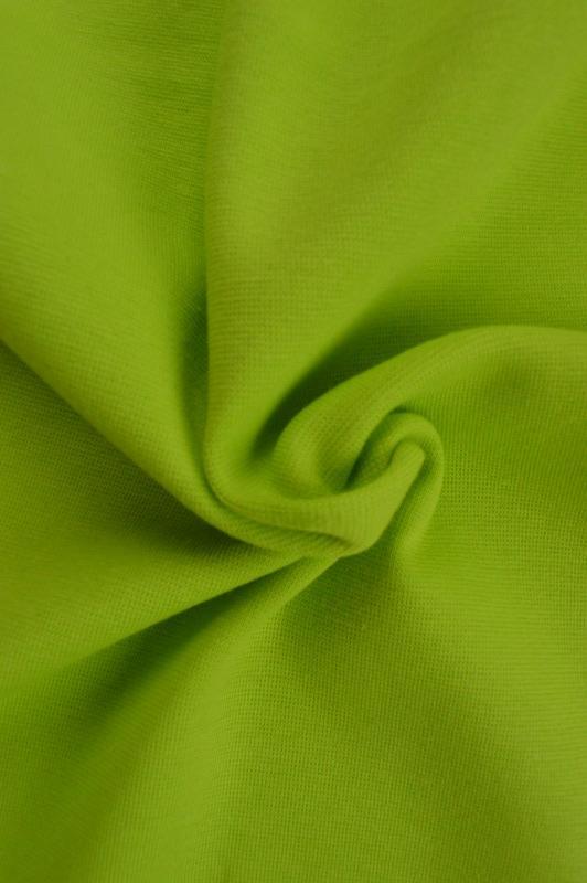 LIMEGRÖN MUDDVÄV – BOMULLSMUDD MED STRETCH & OEKO-TEX