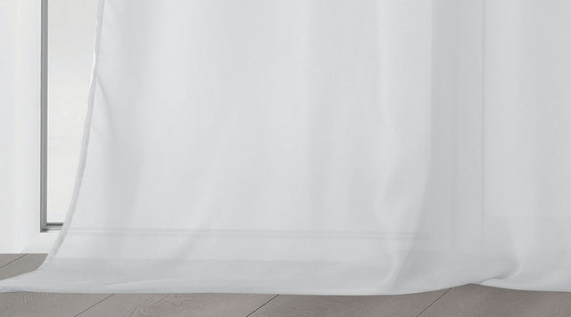 Chic chiffon stof til gardiner — hvid