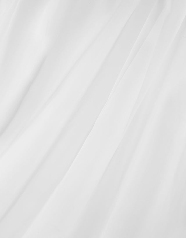 Semi-transparent voile til gardiner — hvid